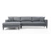 Gri | SKU: 560ARE1112 | Canapea extensibilă de colț Biutiful, Stânga, Gri, 303x160x90 cm, varianta Gri, produs pentru amenajarea locuinței, disponibil online în România la CasaMob