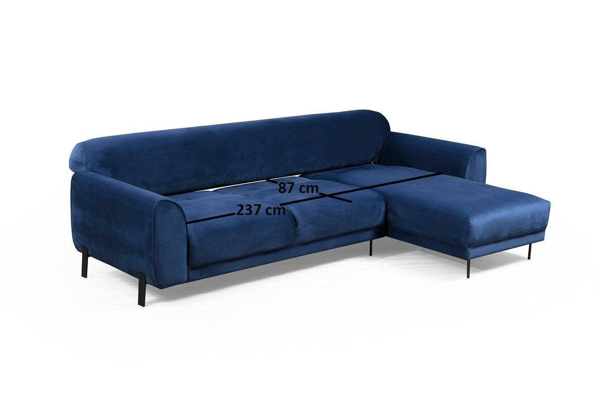 Canapea extensibilă de colț Image, Dreapta, Diverse culori, 287x169x85 cm - Albastru | SKU: 560ARE1141 | Canapea extensibilă de colț Image, Dreapta, 287x169x85 cm, varianta Albastru, produs pentru amenajarea locuinței, disponibil online în România la CasaMob