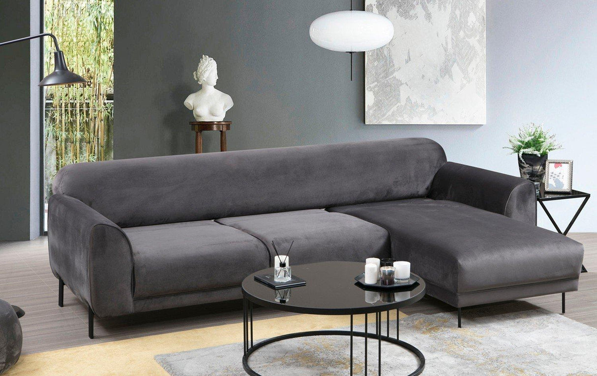 Canapea extensibilă de colț Image, Dreapta, Diverse culori, 287x169x85 cm - Gri închis | SKU: 560ARE1143 | Canapea extensibilă de colț Image, Dreapta, 287x169x85 cm, varianta Gri închis, produs pentru amenajarea locuinței, disponibil online în România la CasaMob
