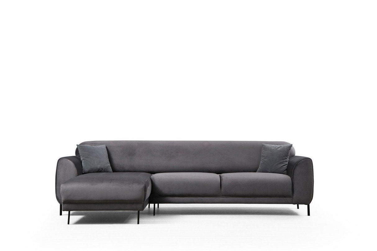 Canapea extensibilă de colț Image, Stânga, Diverse culori, 287x169x85 cm - Gri închis | SKU: 560ARE1144 | Canapea extensibilă de colț Image, Stânga, 287x169x85 cm, varianta Gri închis, produs pentru amenajarea locuinței, disponibil online în România la CasaMob