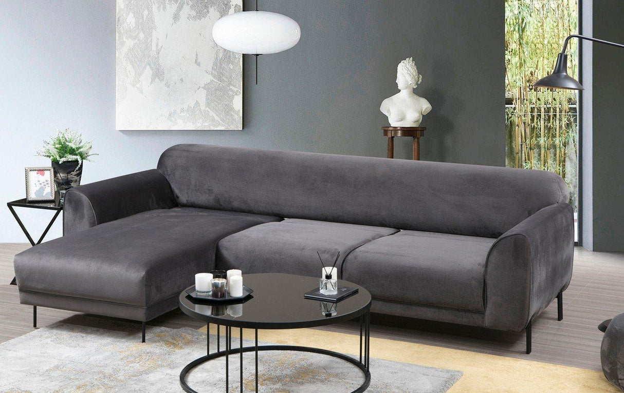 Canapea extensibilă de colț Image, Stânga, Diverse culori, 287x169x85 cm - Gri închis | SKU: 560ARE1144 | Canapea extensibilă de colț Image, Stânga, 287x169x85 cm, varianta Gri închis, produs pentru amenajarea locuinței, disponibil online în România la CasaMob