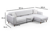 Canapea extensibilă de colț Image, Dreapta, Diverse culori, 287x169x85 cm - Bej | SKU: 560ARE1147 | Canapea extensibilă de colț Image, Dreapta, 287x169x85 cm, varianta Bej, produs pentru amenajarea locuinței, disponibil online în România la CasaMob