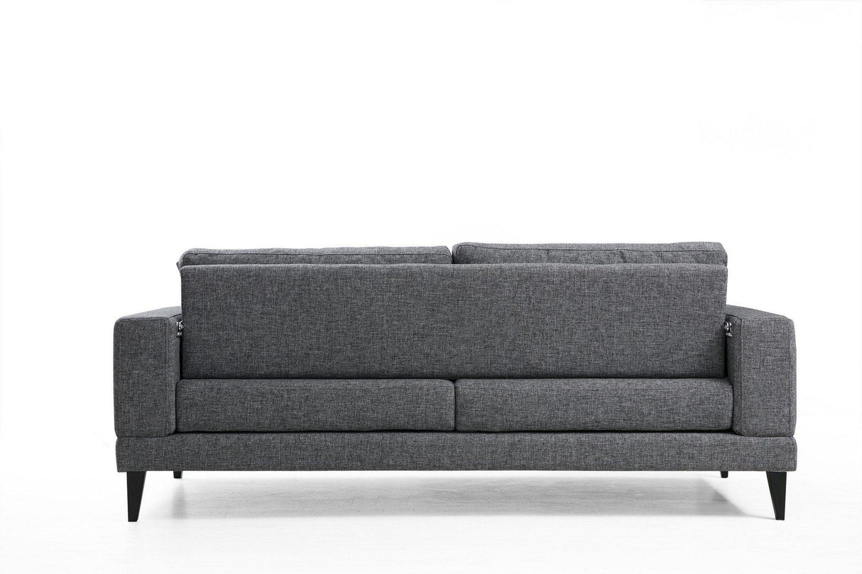 Canapea Fixa cu 3 Locuri Biutiful, 210 x 85 x 90 cm - Gri, SKU 560ARE1307