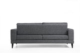 Canapea Fixa cu 3 Locuri Biutiful, 210 x 85 x 90 cm - Gri, SKU 560ARE1307