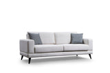 Canapea Fixa cu 3 Locuri Biutiful, 210 x 85 x 90 cm - Bej, SKU 560ARE1307