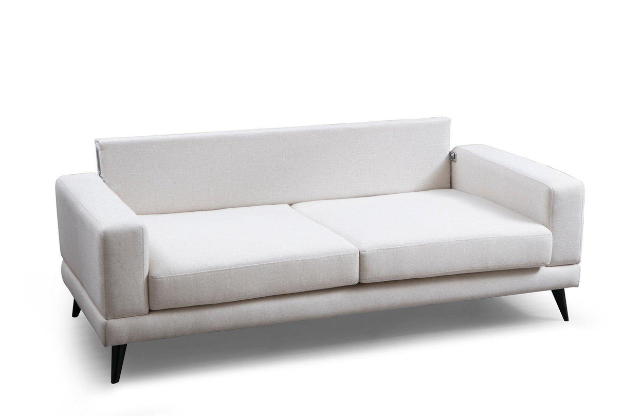 Canapea Fixa cu 3 Locuri Biutiful, 210 x 85 x 90 cm - Bej, SKU 560ARE1307