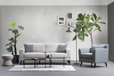 Canapea Fixa cu 3 Locuri Biutiful, 210 x 85 x 90 cm - Bej, SKU 560ARE1307
