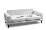 Canapea Fixa cu 3 Locuri Biutiful, 210 x 85 x 90 cm - Bej, SKU 560ARE1307