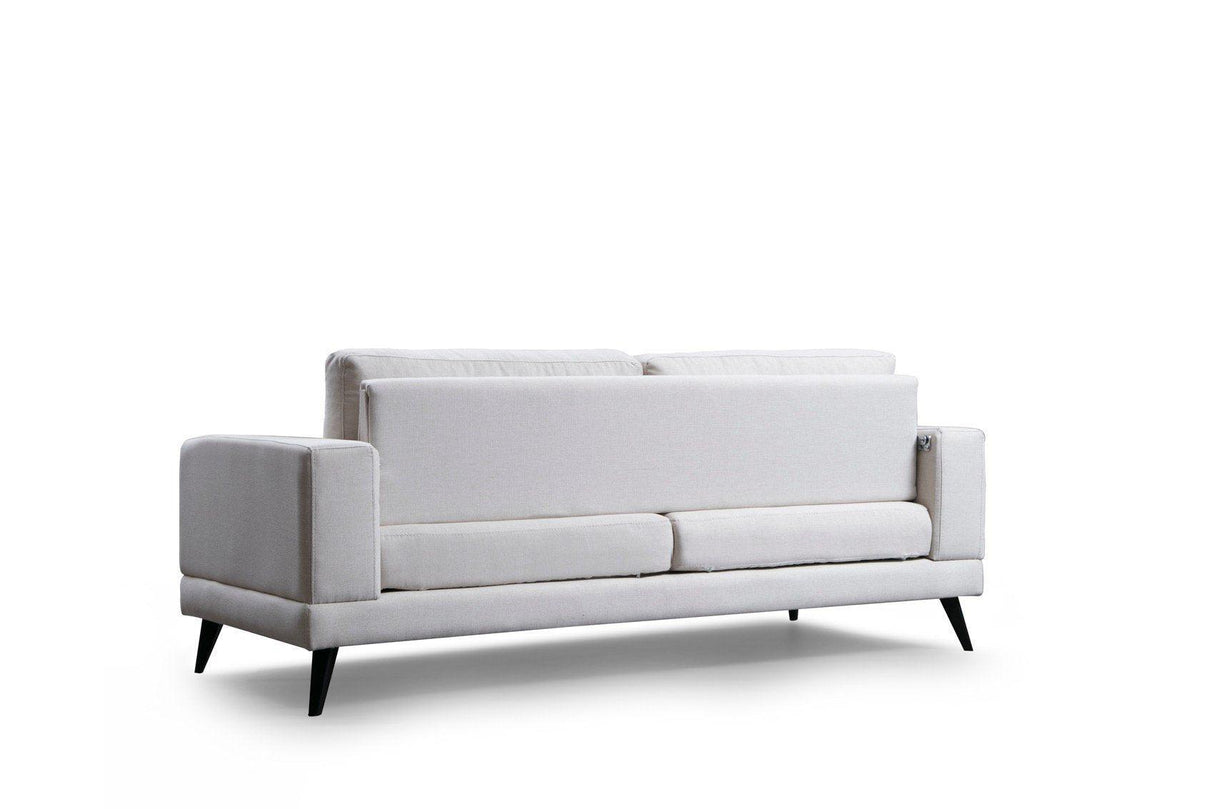 Canapea Fixa cu 3 Locuri Biutiful, 210 x 85 x 90 cm - Bej, SKU 560ARE1307