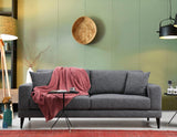 Canapea Fixa cu 3 Locuri Biutiful, 210 x 85 x 90 cm - Gri, SKU 560ARE1307