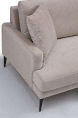 Canapea Fixa cu 3 Locuri Yase, 205 x 88 x 90 cm - Bej, SKU 560ARE1308
