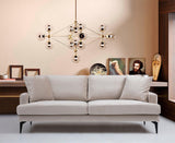 Canapea Fixa cu 3 Locuri Yase, 205 x 88 x 90 cm - Bej, SKU 560ARE1308