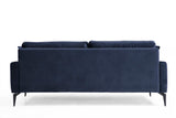 Canapea Fixa cu 3 Locuri Yase, 205 x 88 x 90 cm - Albastru, SKU 560ARE1308