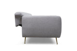 Canapea Fixa cu 3 Locuri Sevilla, 214 x 85 x 98 cm - Gri, SKU 560ARE1311