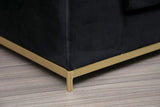 Canapea Fixa cu 4 Locuri Line, 320 x 84 x 102 cm - Negru, SKU 560ARE1315