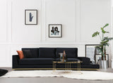 Canapea Fixa cu 4 Locuri Line, 320 x 84 x 102 cm - Negru, SKU 560ARE1315