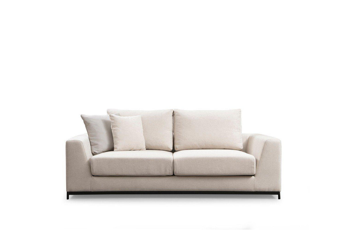 Canapea Fixa cu 3 Locuri Line, Bej, 201 x 84 x 102 cm, SKU 560ARE1317