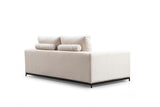 Canapea Fixa cu 3 Locuri Line, Bej, 201 x 84 x 102 cm