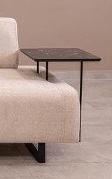 Canapea extensibilă 3 locuri Infinity, Cu măsuță laterală, Diverse culori, 90x66x80 cm - Bej | SKU: 560ARE1326 | Canapea extensibilă 3 locuri Infinity, Cu măsuță laterală, 90x66x80 cm, varianta Bej, produs pentru amenajarea locuinței, disponibil online în România la CasaMob