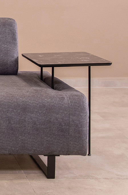 Canapea extensibilă 3 locuri Infinity, Cu măsuță laterală, Diverse culori, 90x66x80 cm - Antracit | SKU: 560ARE1328 | Canapea extensibilă 3 locuri Infinity, Cu măsuță laterală, 90x66x80 cm, varianta Antracit, produs pentru amenajarea locuinței, disponibil online în România la CasaMob