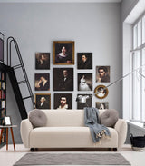 Canapea fixă 3 locuri Eddy, Diverse culori, Diverse dimensiuni - Crem - 83x62x86 cm | SKU: 560ARE1329 | Canapea fixă 3 locuri Eddy, varianta Crem - 83x62x86 cm, produs pentru amenajarea locuinței, disponibil online în România la CasaMob