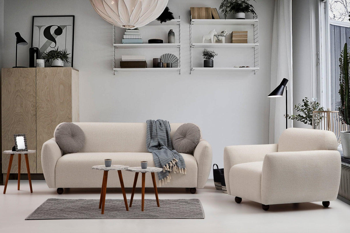 Canapea fixă 3 locuri Eddy, Diverse culori, Diverse dimensiuni - Crem - 83x62x86 cm | SKU: 560ARE1329 | Canapea fixă 3 locuri Eddy, varianta Crem - 83x62x86 cm, produs pentru amenajarea locuinței, disponibil online în România la CasaMob