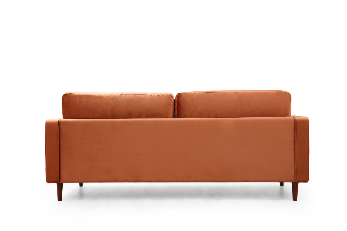 Canapea fixă Rome, Diverse culori, Diverse configurații, Ø10x70 cm - Portocaliu - 3 locuri | SKU: 560ARE1332 | Canapea fixă Rome, Ø10x70 cm, varianta Portocaliu - 3 locuri, produs pentru amenajarea locuinței, disponibil online în România la CasaMob