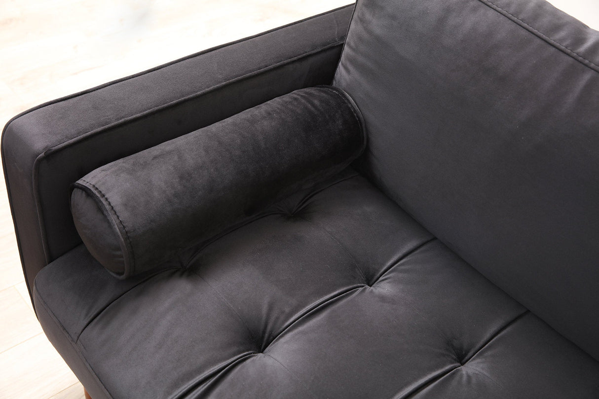 Canapea fixă Rome, Diverse culori, Diverse configurații, Ø10x70 cm - Negru - Stejar - 3 locuri | SKU: 560ARE1334 | Canapea fixă Rome, Ø10x70 cm, varianta Negru - Stejar - 3 locuri, produs pentru amenajarea locuinței, disponibil online în România la CasaMob