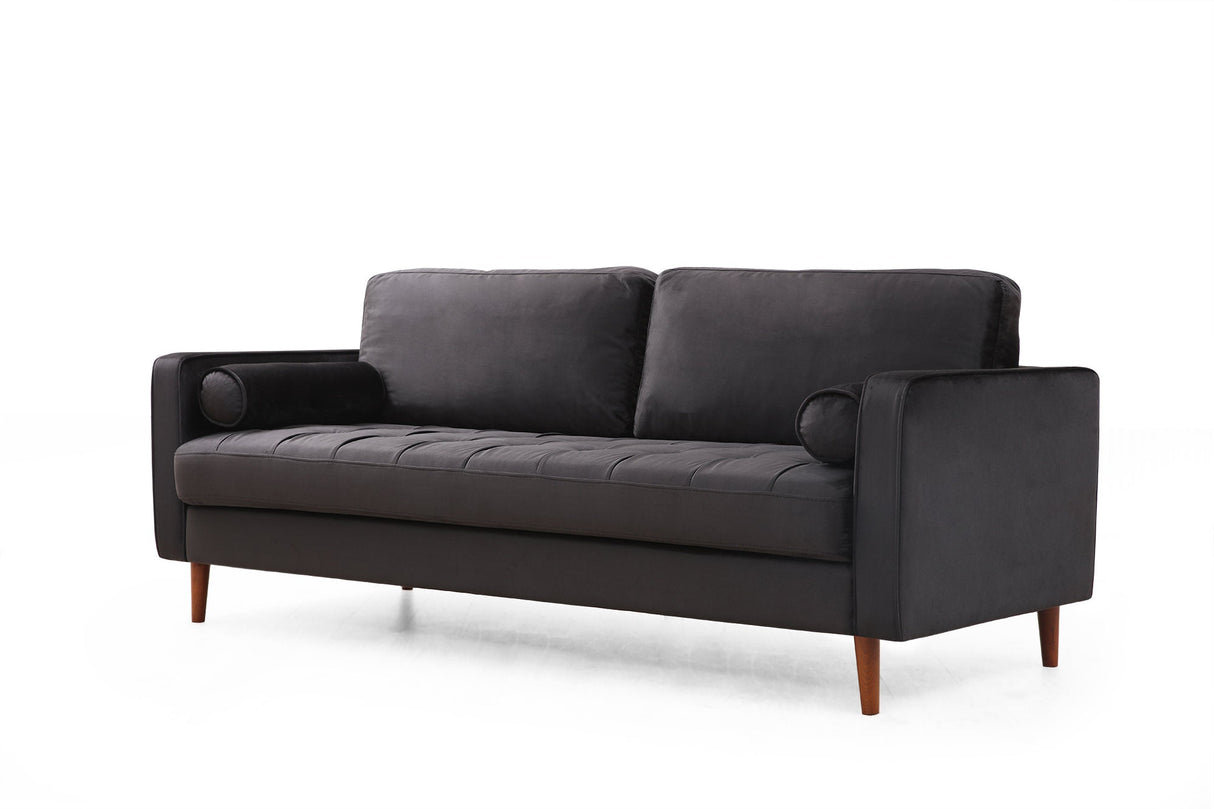 Canapea fixă Rome, Diverse culori, Diverse configurații, Ø10x70 cm - Negru - Stejar - 3 locuri | SKU: 560ARE1334 | Canapea fixă Rome, Ø10x70 cm, varianta Negru - Stejar - 3 locuri, produs pentru amenajarea locuinței, disponibil online în România la CasaMob