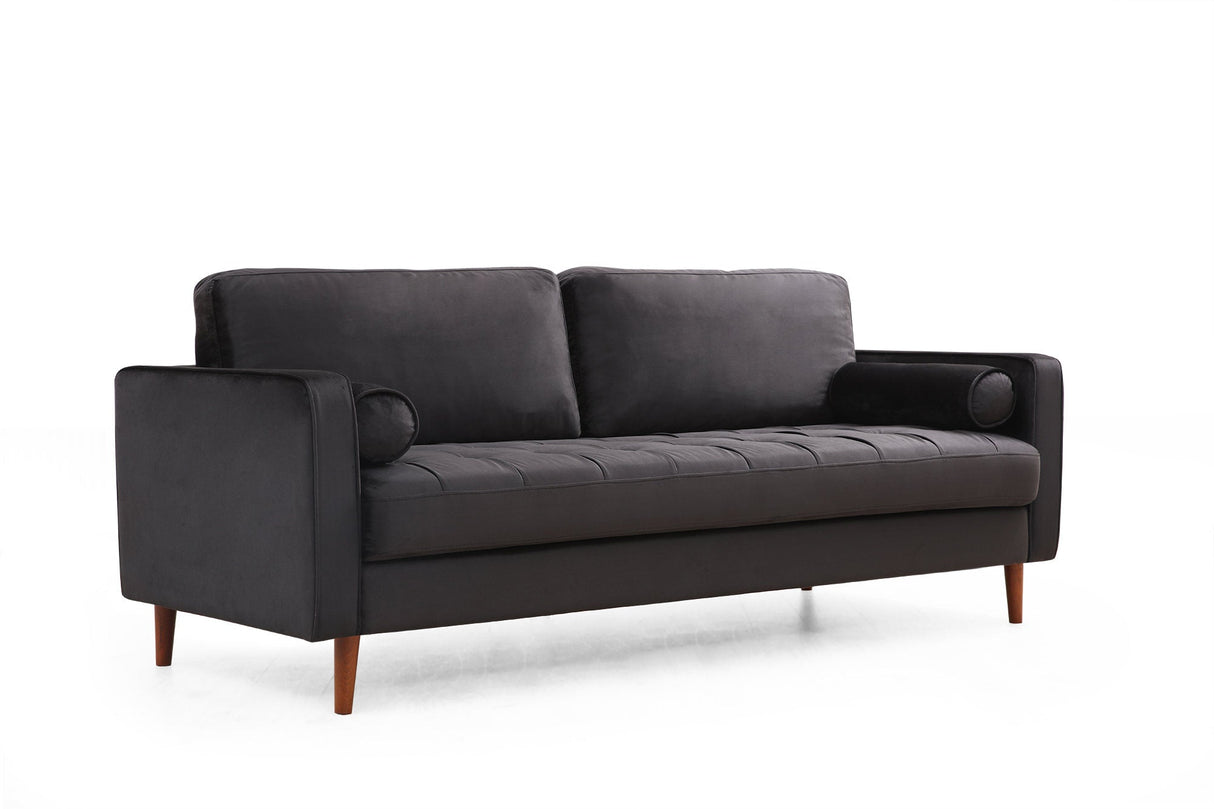 Canapea fixă Rome, Diverse culori, Diverse configurații, Ø10x70 cm - Negru - Stejar - 3 locuri | SKU: 560ARE1334 | Canapea fixă Rome, Ø10x70 cm, varianta Negru - Stejar - 3 locuri, produs pentru amenajarea locuinței, disponibil online în România la CasaMob