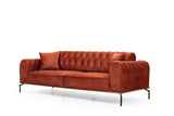 Canapea extensibilă 3 locuri Siesta, Spătar capitonat, Diverse culori, 78x62x92 cm - Portocaliu | SKU: 560ARE1338 | Canapea extensibilă 3 locuri Siesta, Spătar capitonat, 78x62x92 cm, varianta Portocaliu, produs pentru amenajarea locuinței, disponibil online în România la CasaMob