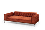 Canapea extensibilă 3 locuri Siesta, Spătar capitonat, Diverse culori, 78x62x92 cm - Portocaliu | SKU: 560ARE1338 | Canapea extensibilă 3 locuri Siesta, Spătar capitonat, 78x62x92 cm, varianta Portocaliu, produs pentru amenajarea locuinței, disponibil online în România la CasaMob
