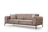 Canapea extensibilă 3 locuri Siesta, Spătar capitonat, Diverse culori, 78x62x92 cm - Crem | SKU: 560ARE1341 | Canapea extensibilă 3 locuri Siesta, Spătar capitonat, 78x62x92 cm, varianta Crem, produs pentru amenajarea locuinței, disponibil online în România la CasaMob