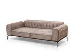 Canapea extensibilă 3 locuri Siesta, Spătar capitonat, Diverse culori, 78x62x92 cm - Crem | SKU: 560ARE1341 | Canapea extensibilă 3 locuri Siesta, Spătar capitonat, 78x62x92 cm, varianta Crem, produs pentru amenajarea locuinței, disponibil online în România la CasaMob