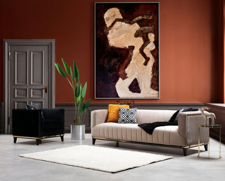 Canapea Fixa cu  3 Locuri Lux  Willy, 222 x 75 x 89 cm