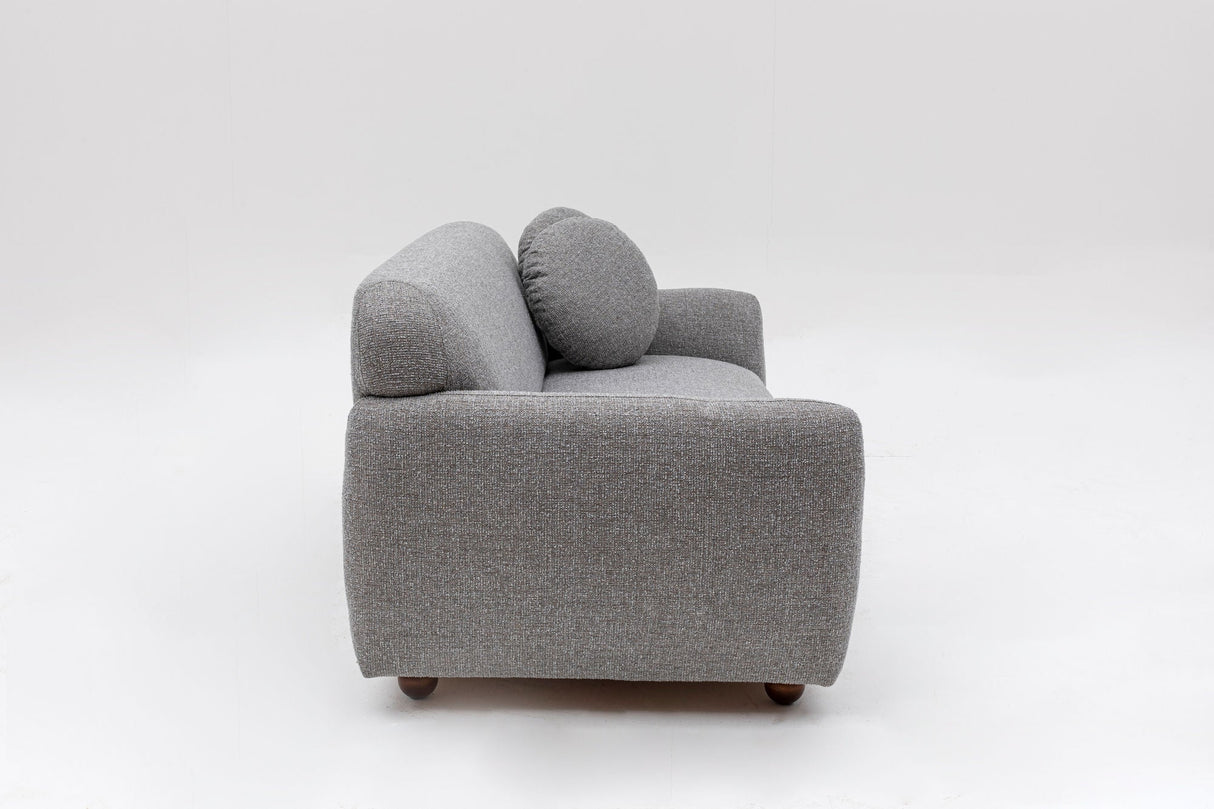 Canapea fixă 3 locuri Eddy, Diverse culori, Diverse dimensiuni - Gri deschis - Ø30x86 cm | SKU: 560ARE1346 | Canapea fixă 3 locuri Eddy, varianta Gri deschis - Ø30x86 cm, produs pentru amenajarea locuinței, disponibil online în România la CasaMob