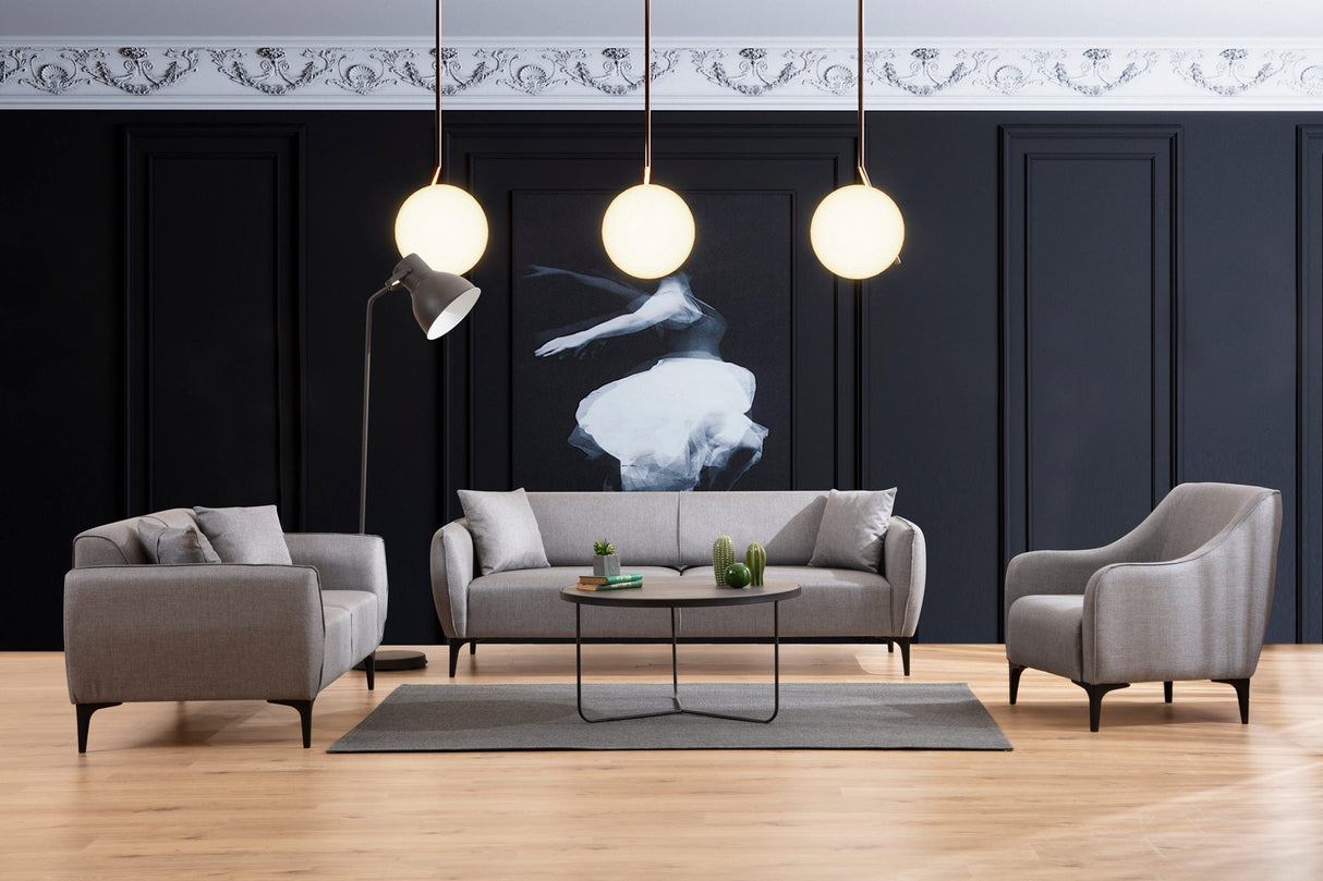 Canapea fixă Belissimo, Diverse culori, Diverse configurații, Diverse dimensiuni - Gri - 220x95x67 cm - 3 locuri | SKU: 560ARE1360 | Canapea fixă Belissimo, varianta Gri - 220x95x67 cm - 3 locuri, produs pentru amenajarea locuinței, disponibil online în România la CasaMob