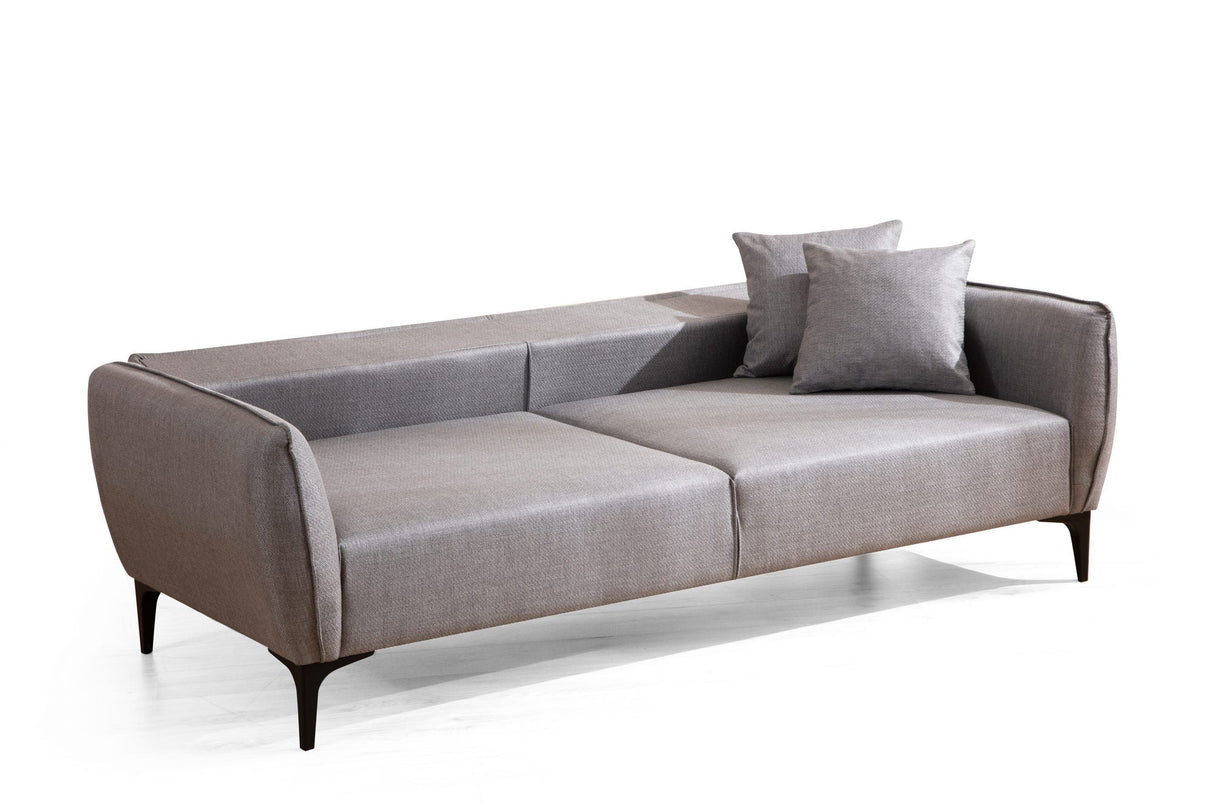 Canapea fixă Belissimo, Diverse culori, Diverse configurații, Diverse dimensiuni - Gri - 220x95x67 cm - 3 locuri | SKU: 560ARE1360 | Canapea fixă Belissimo, varianta Gri - 220x95x67 cm - 3 locuri, produs pentru amenajarea locuinței, disponibil online în România la CasaMob