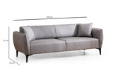 Canapea fixă Belissimo, Diverse culori, Diverse configurații, Diverse dimensiuni - Gri - 220x95x67 cm - 3 locuri | SKU: 560ARE1360 | Canapea fixă Belissimo, varianta Gri - 220x95x67 cm - 3 locuri, produs pentru amenajarea locuinței, disponibil online în România la CasaMob