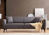Canapea fixă Belissimo, Diverse culori, Diverse configurații, Diverse dimensiuni - Gri închis - 220x95x67 cm - 3 locuri | SKU: 560ARE1359 | Canapea fixă Belissimo, varianta Gri închis - 220x95x67 cm - 3 locuri, produs pentru amenajarea locuinței, disponibil online în România la CasaMob