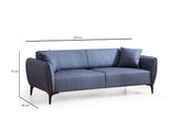 Canapea fixă Belissimo, Diverse culori, Diverse configurații, Diverse dimensiuni - Albastru - 220x95x67 cm - 3 locuri | SKU: 560ARE1361 | Canapea fixă Belissimo, varianta Albastru - 220x95x67 cm - 3 locuri, produs pentru amenajarea locuinței, disponibil online în România la CasaMob