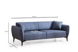 Canapea fixă Belissimo, Diverse culori, Diverse configurații, Diverse dimensiuni - Albastru - 220x95x67 cm - 3 locuri | SKU: 560ARE1361 | Canapea fixă Belissimo, varianta Albastru - 220x95x67 cm - 3 locuri, produs pentru amenajarea locuinței, disponibil online în România la CasaMob