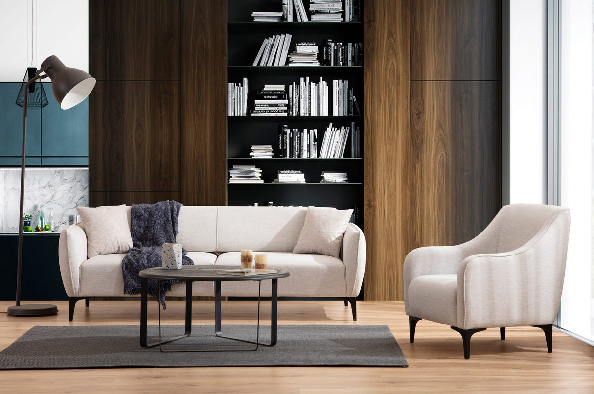 Canapea fixă Belissimo, Diverse culori, Diverse configurații, Diverse dimensiuni - Off white - 220x95x67 cm - 3 locuri | SKU: 560ARE1362 | Canapea fixă Belissimo, varianta Off white - 220x95x67 cm - 3 locuri, produs pentru amenajarea locuinței, disponibil online în România la CasaMob