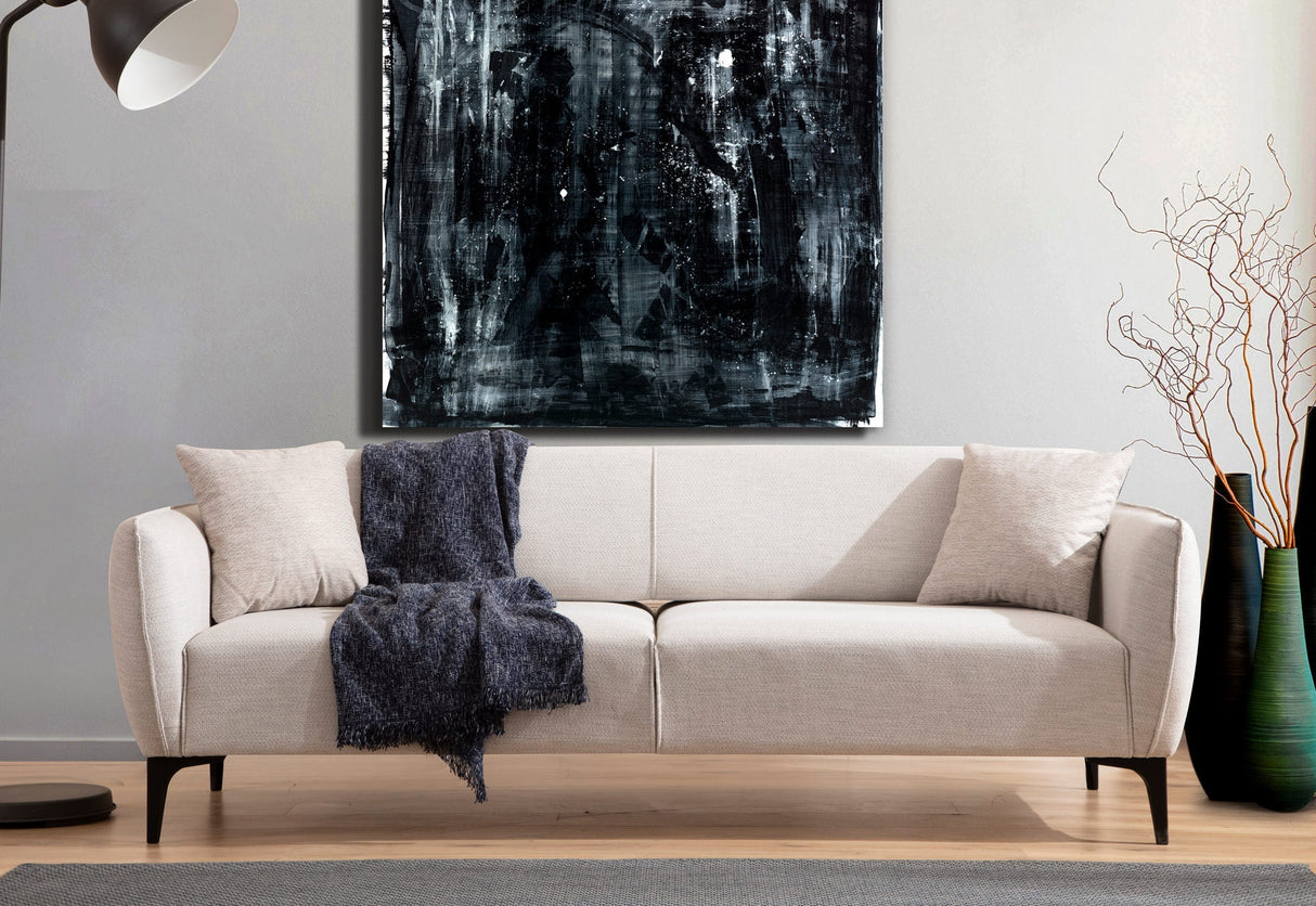 Canapea fixă Belissimo, Diverse culori, Diverse configurații, Diverse dimensiuni - Off white - 220x95x67 cm - 3 locuri | SKU: 560ARE1362 | Canapea fixă Belissimo, varianta Off white - 220x95x67 cm - 3 locuri, produs pentru amenajarea locuinței, disponibil online în România la CasaMob