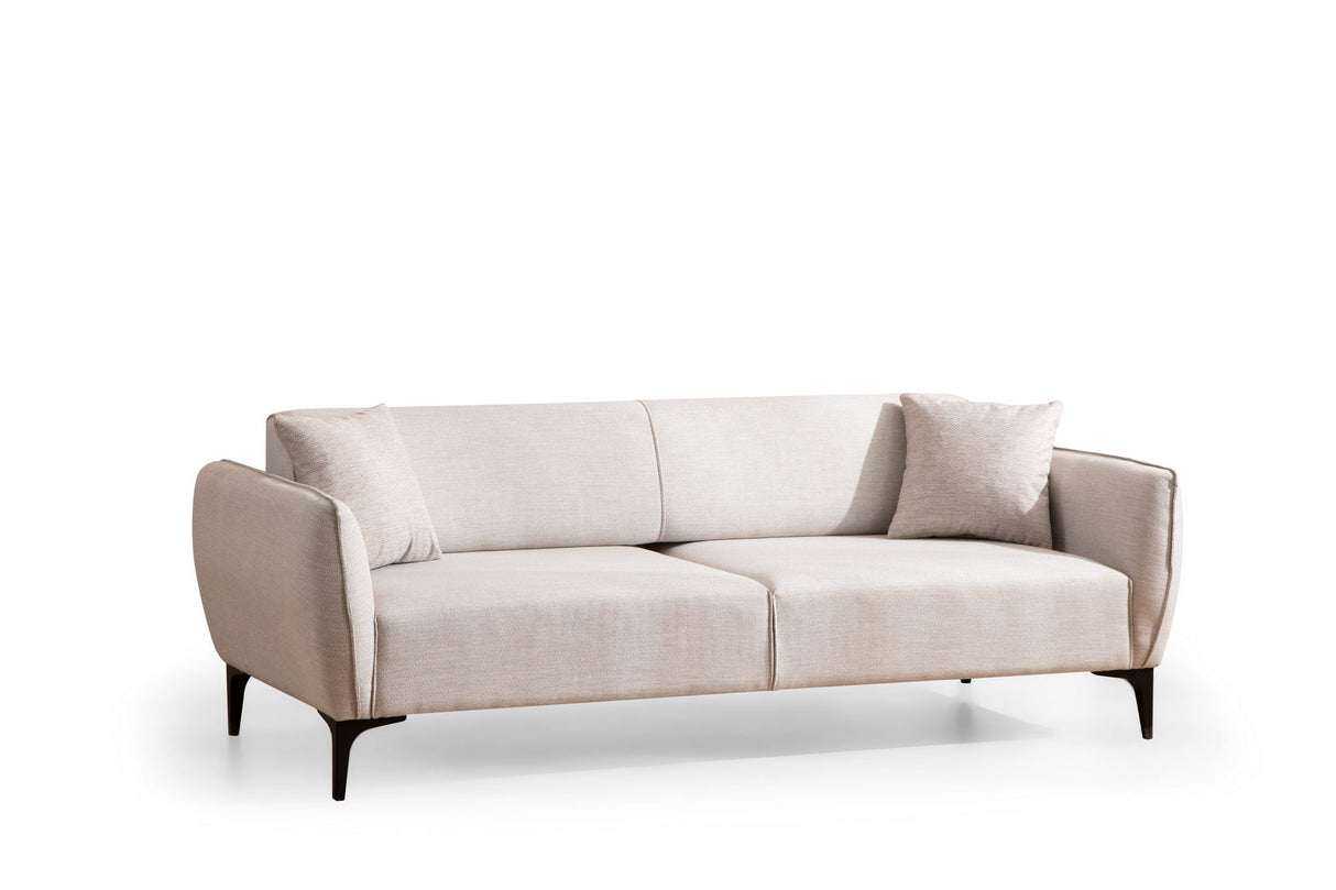 Canapea fixă Belissimo, Diverse culori, Diverse configurații, Diverse dimensiuni - Off white - 220x95x67 cm - 3 locuri | SKU: 560ARE1362 | Canapea fixă Belissimo, varianta Off white - 220x95x67 cm - 3 locuri, produs pentru amenajarea locuinței, disponibil online în România la CasaMob