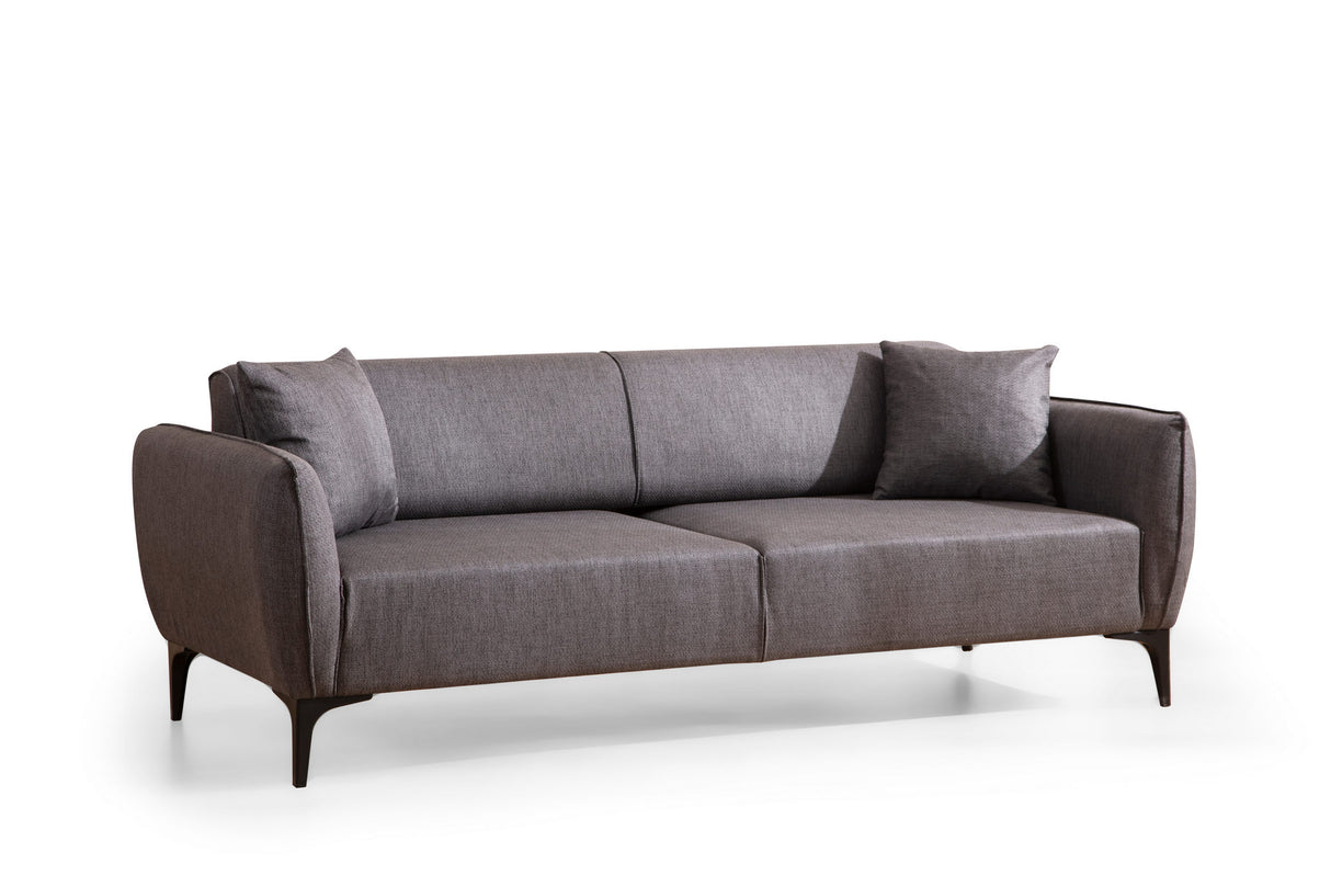 Canapea fixă Belissimo, Diverse culori, Diverse configurații, Diverse dimensiuni - Gri închis - 220x95x67 cm - 3 locuri | SKU: 560ARE1359 | Canapea fixă Belissimo, varianta Gri închis - 220x95x67 cm - 3 locuri, produs pentru amenajarea locuinței, disponibil online în România la CasaMob