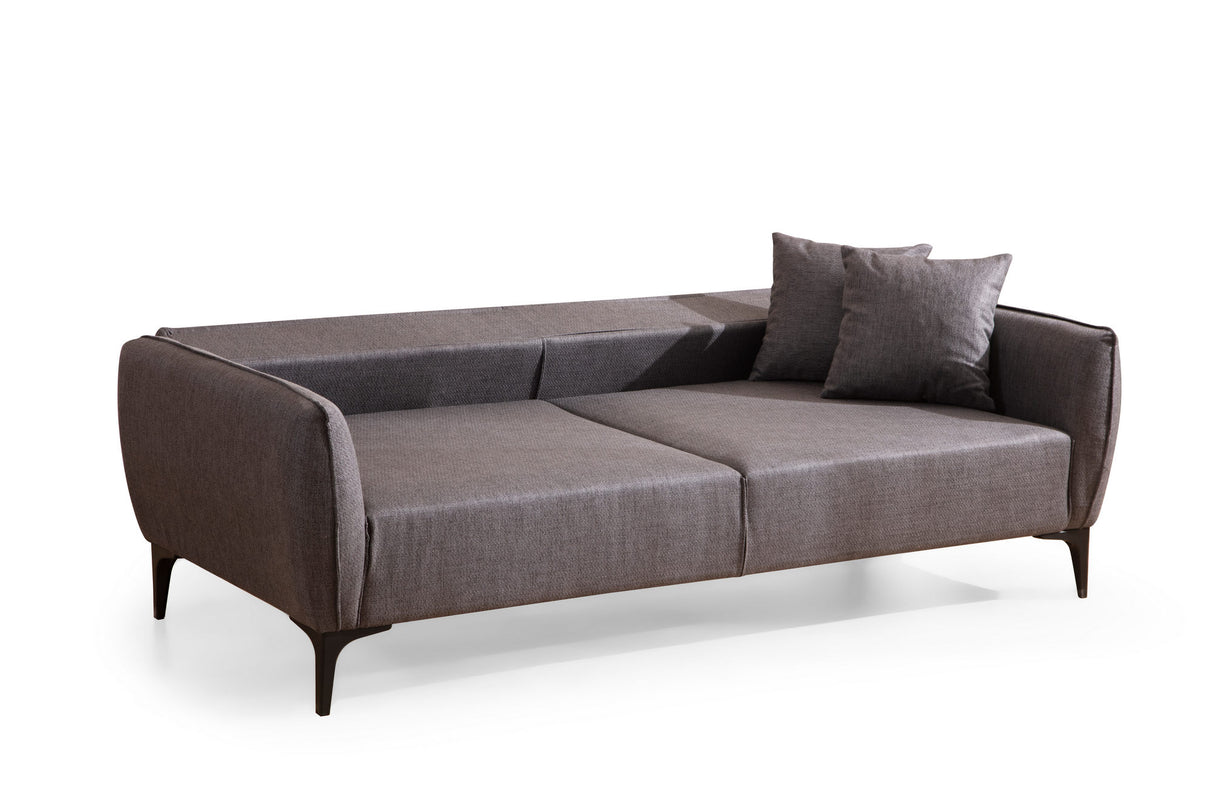 Canapea fixă Belissimo, Diverse culori, Diverse configurații, Diverse dimensiuni - Gri închis - 220x95x67 cm - 3 locuri | SKU: 560ARE1359 | Canapea fixă Belissimo, varianta Gri închis - 220x95x67 cm - 3 locuri, produs pentru amenajarea locuinței, disponibil online în România la CasaMob