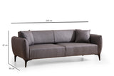 Canapea fixă Belissimo, Diverse culori, Diverse configurații, Diverse dimensiuni - Gri închis - 220x95x67 cm - 3 locuri | SKU: 560ARE1359 | Canapea fixă Belissimo, varianta Gri închis - 220x95x67 cm - 3 locuri, produs pentru amenajarea locuinței, disponibil online în România la CasaMob