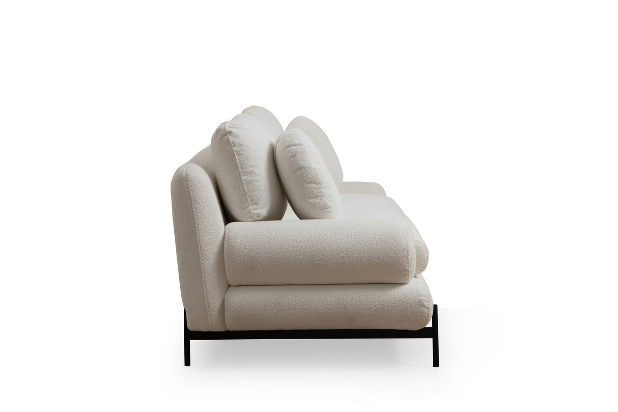 Canapea fixă Livorno, Alb, Diverse configurații, Diverse dimensiuni - 188x92x85 cm - 2 locuri | SKU: 560ARE1364 | Canapea fixă Livorno, Alb, varianta 188x92x85 cm - 2 locuri, produs pentru amenajarea locuinței, disponibil online în România la CasaMob