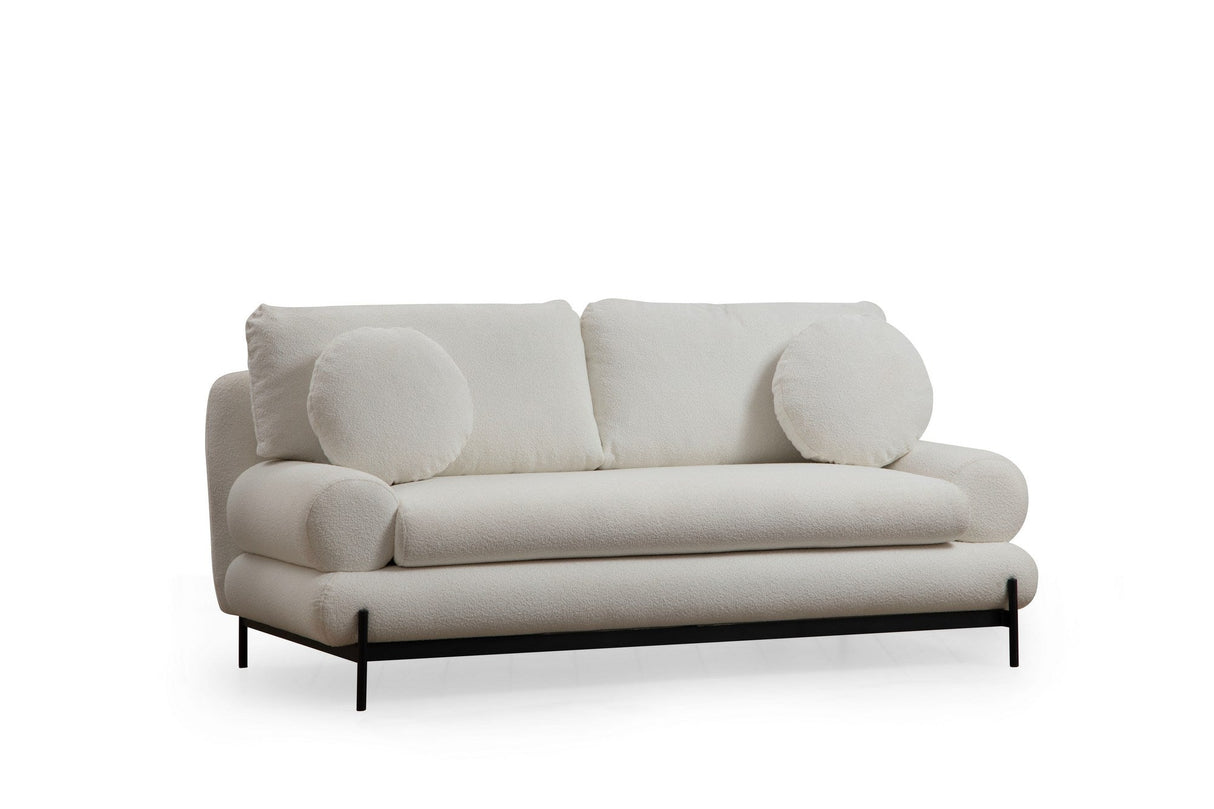 Canapea fixă Livorno, Alb, Diverse configurații, Diverse dimensiuni - 188x92x85 cm - 2 locuri | SKU: 560ARE1364 | Canapea fixă Livorno, Alb, varianta 188x92x85 cm - 2 locuri, produs pentru amenajarea locuinței, disponibil online în România la CasaMob